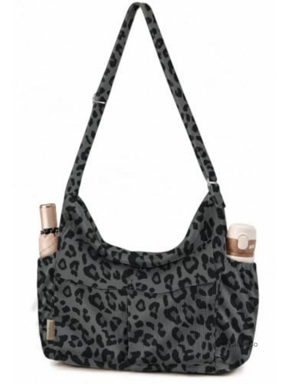 Corduroy Messenger Hobo Bag Crossbody Tote Fits 15.6" Laptop